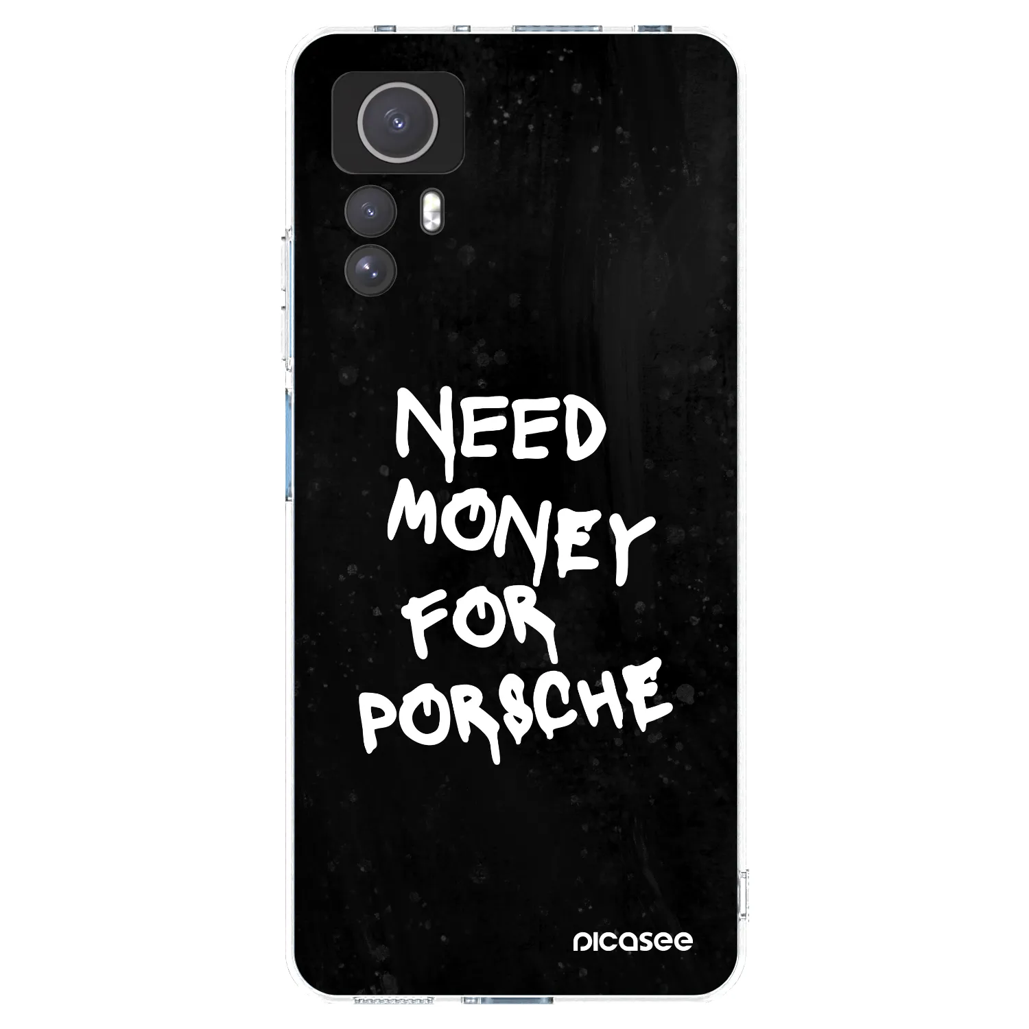 Picasee silikónový prehľadný obal pre Xiaomi Redmi Note 12S - Black Dollar