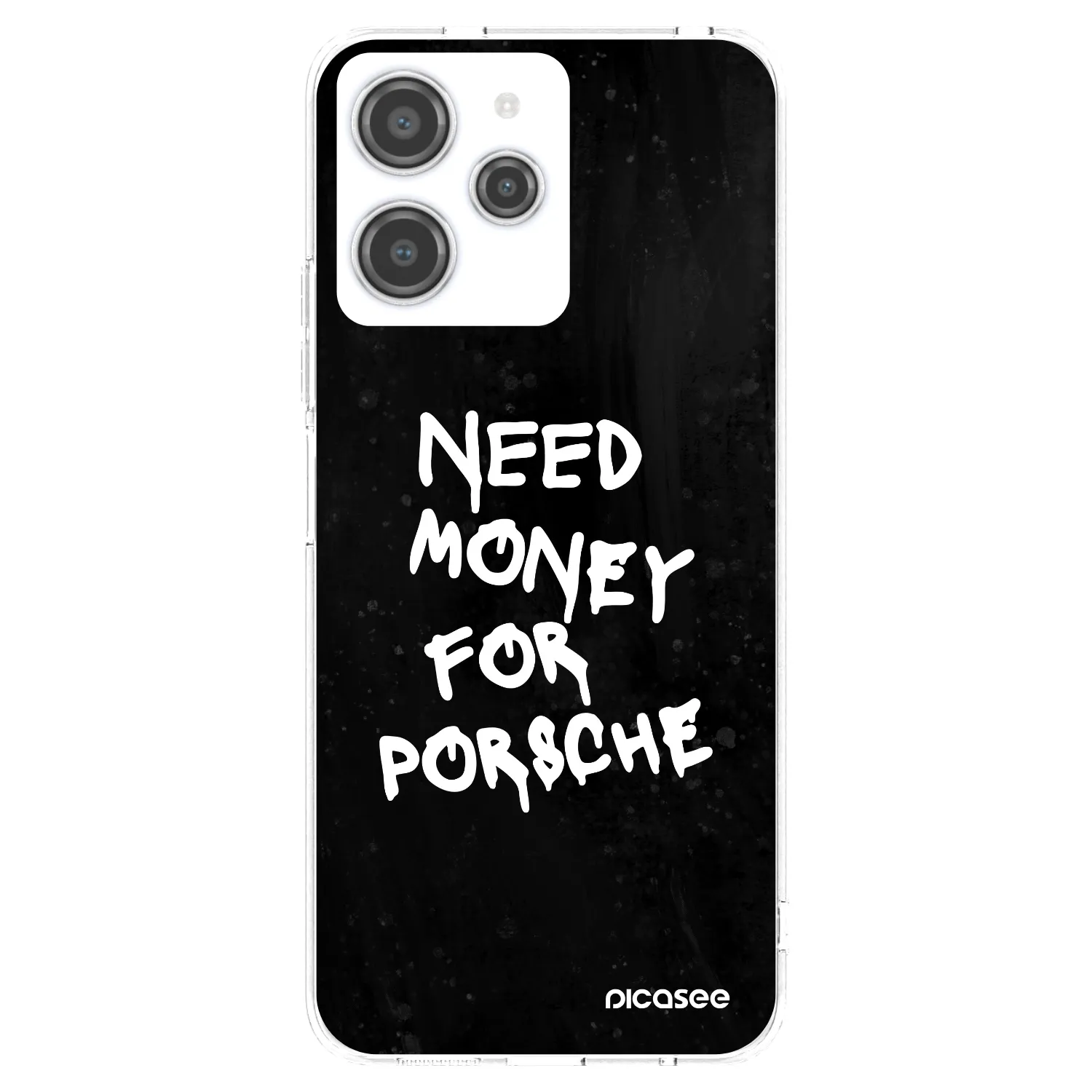 Picasee silikónový prehľadný obal pre Xiaomi Redmi 12 4G - Black Dollar