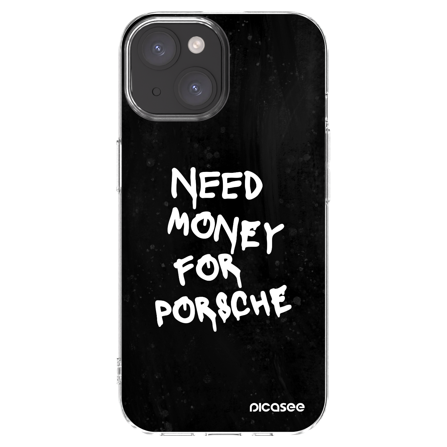 Picasee silikónový prehľadný obal pre Apple iPhone 15 - Black Dollar