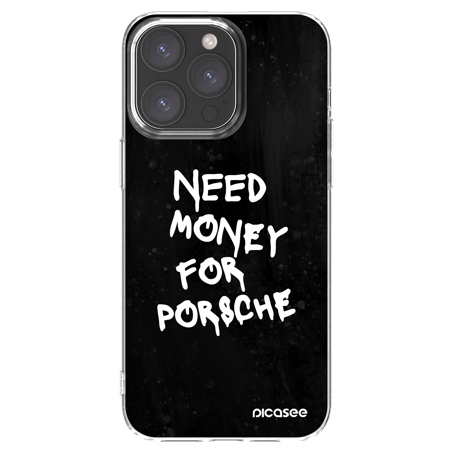 Silikónový prehľadný obal pre Apple iPhone 15 Pro Max - Black Dollar