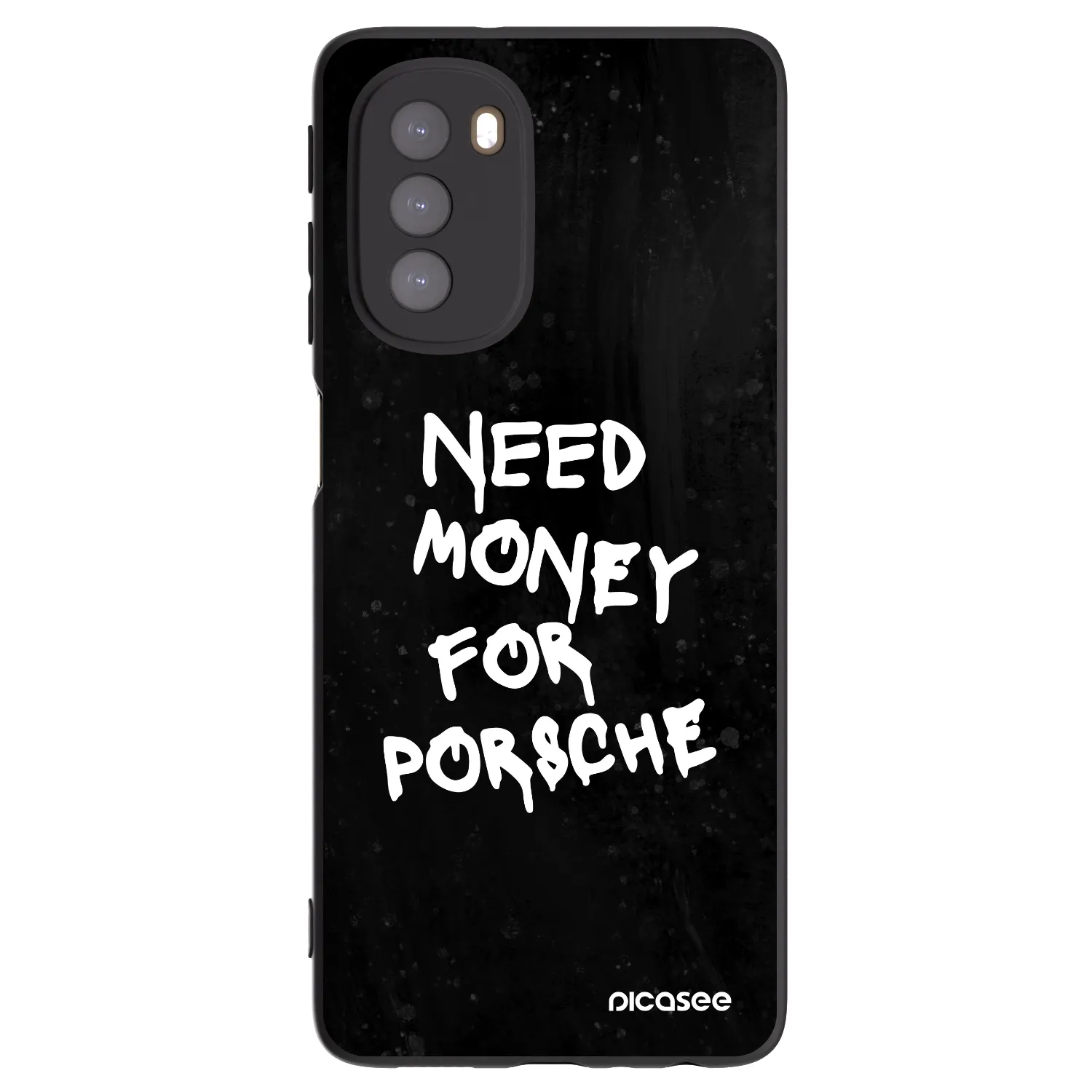 Picasee silikónový čierny obal pre Motorola Moto G51 - Black Dollar