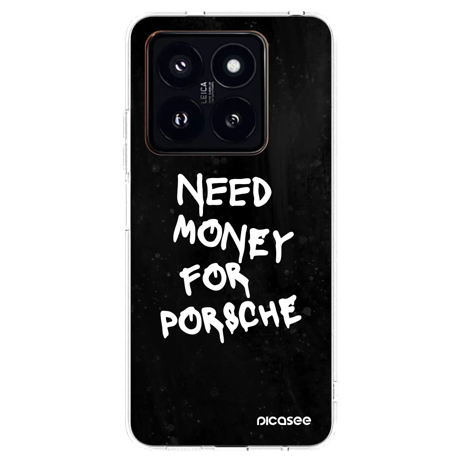 Picasee silikónový prehľadný obal pre Xiaomi 14 Pro - Black Dollar