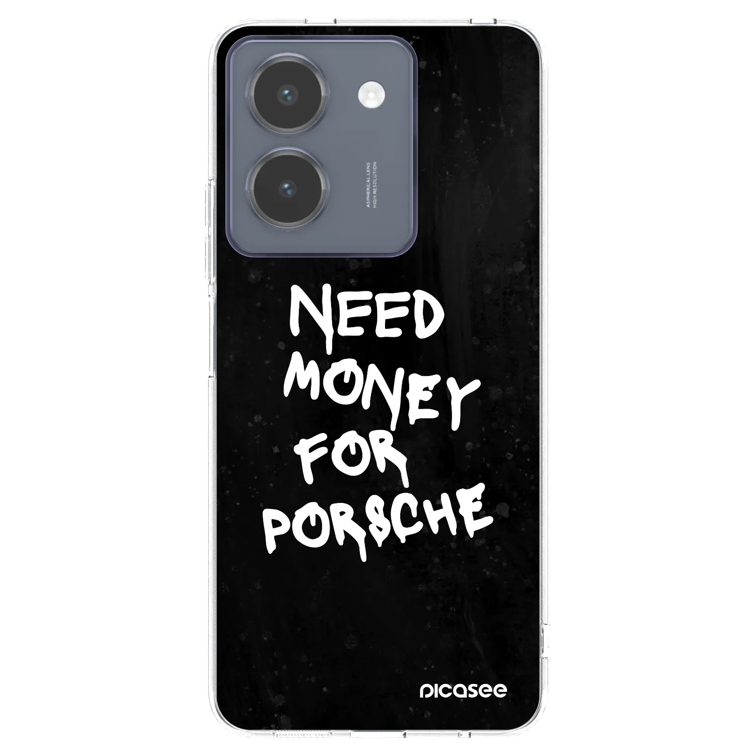 Picasee silikónový prehľadný obal pre Vivo Y36 4G - Black Dollar