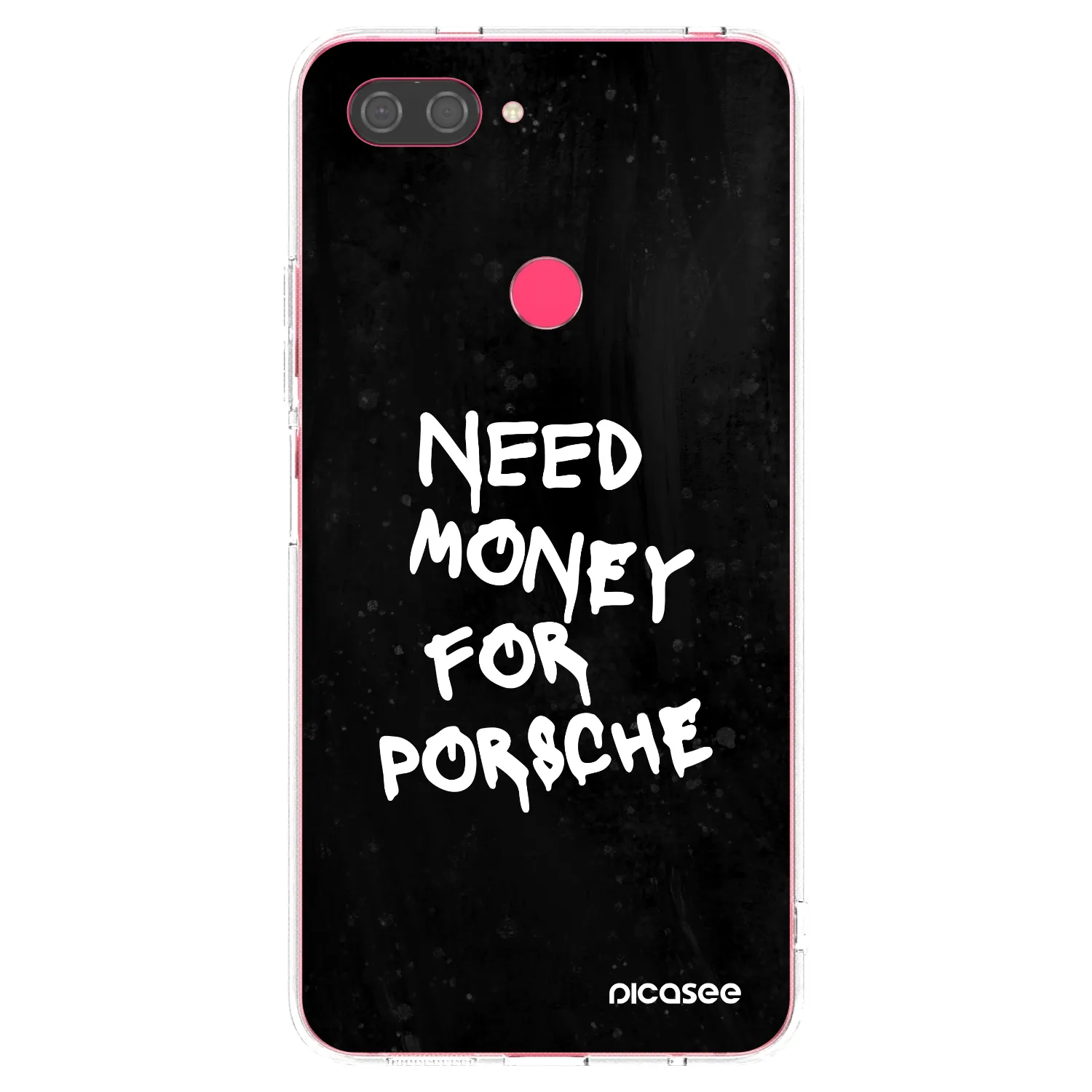Picasee silikónový prehľadný obal pre Xiaomi Mi 8 Lite - Black Dollar