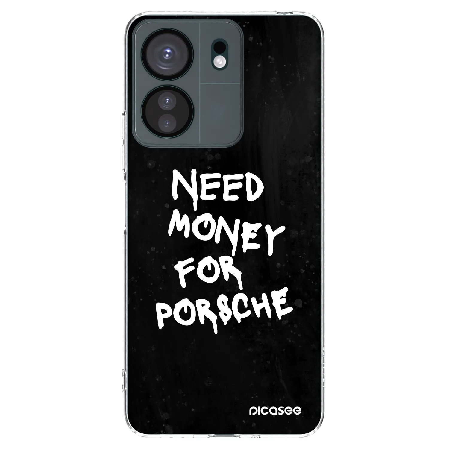 Picasee silikónový prehľadný obal pre Xiaomi Redmi 13C 4G - Black Dollar
