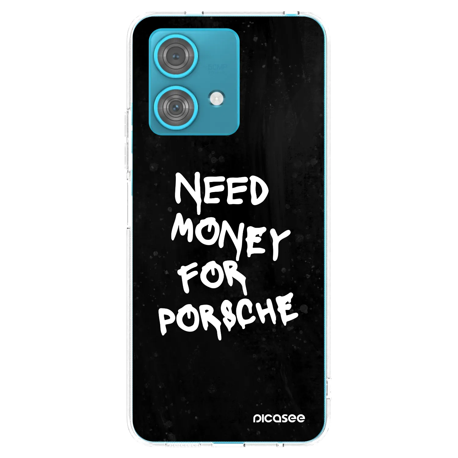 Silikónový prehľadný obal pre Motorola Edge 40 Neo - Black Dollar