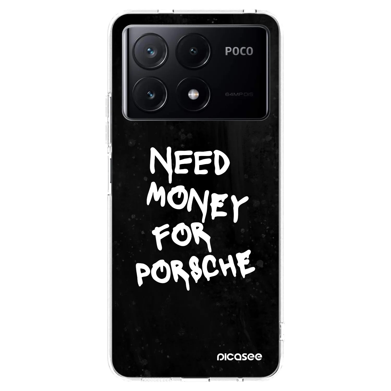 Picasee silikónový prehľadný obal pre Xiaomi Poco X6 Pro - Black Dollar