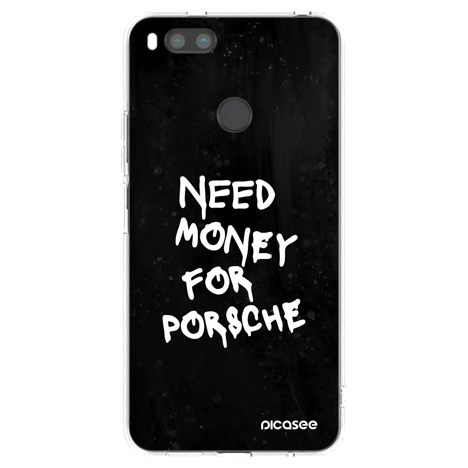 Picasee silikónový prehľadný obal pre Xiaomi Mi A1 Global - Black Dollar