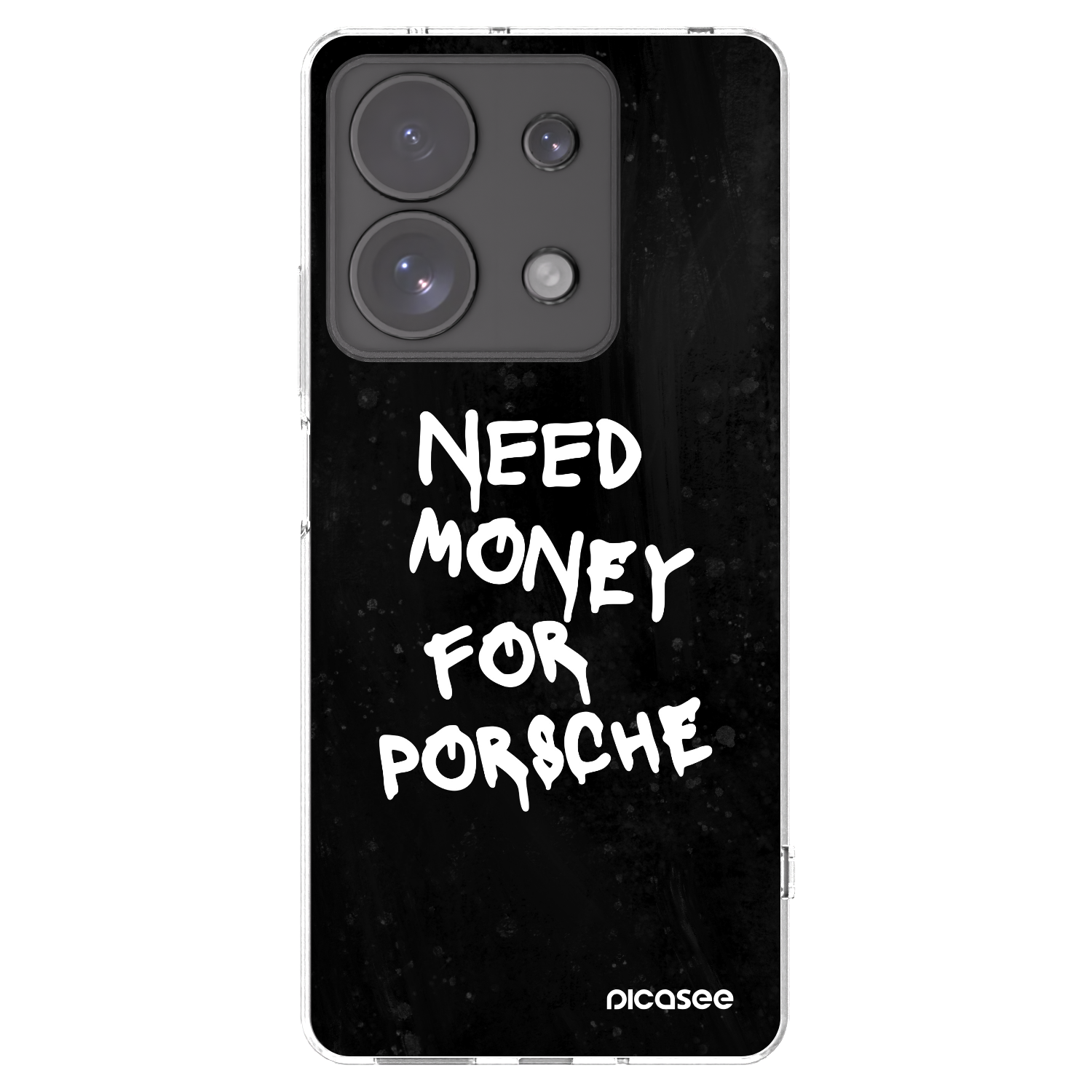 Picasee silikónový prehľadný obal pre Xiaomi Redmi Note 13 Pro 4G - Black Dollar