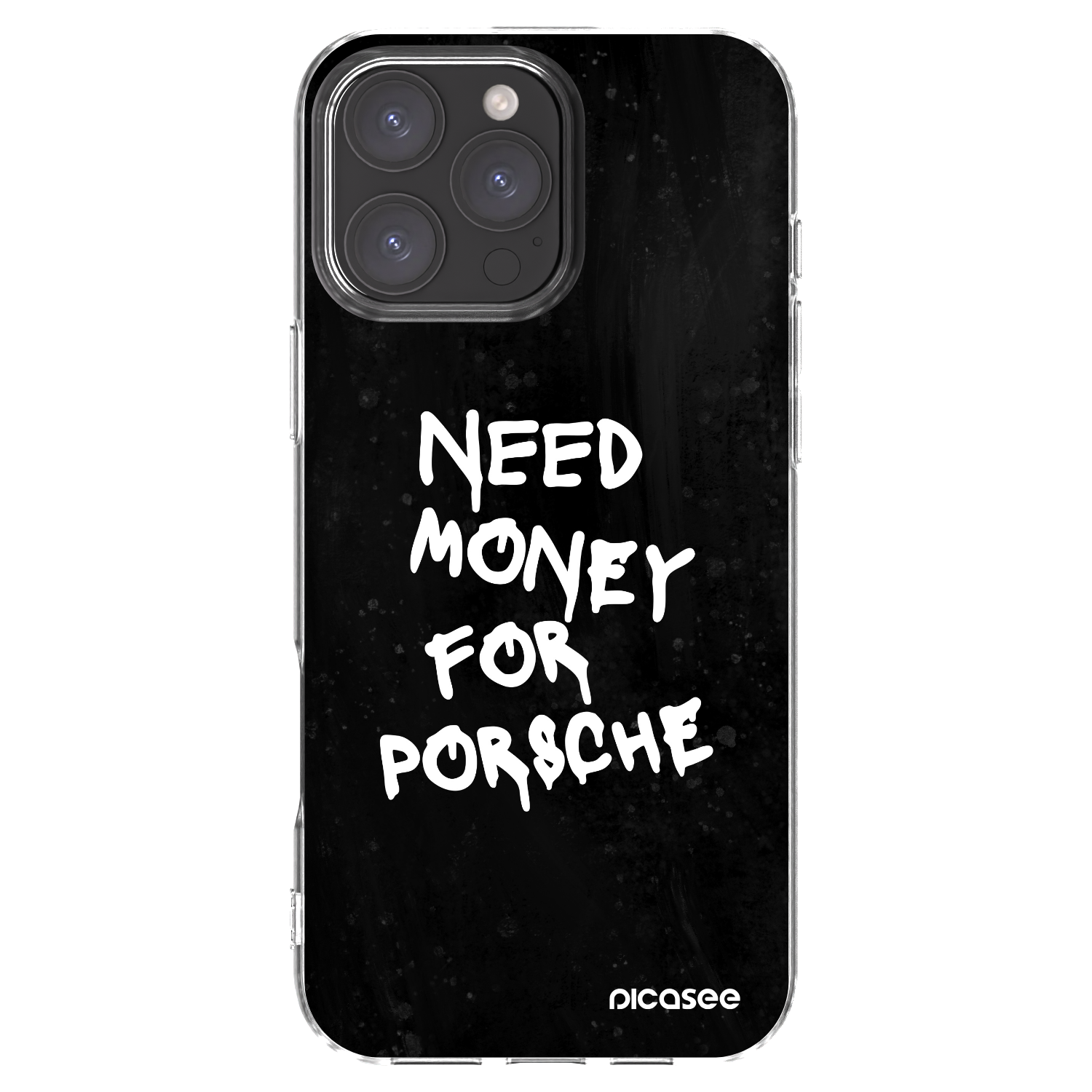 Silikónový prehľadný obal pre Apple iPhone 16 Pro Max - Black Dollar