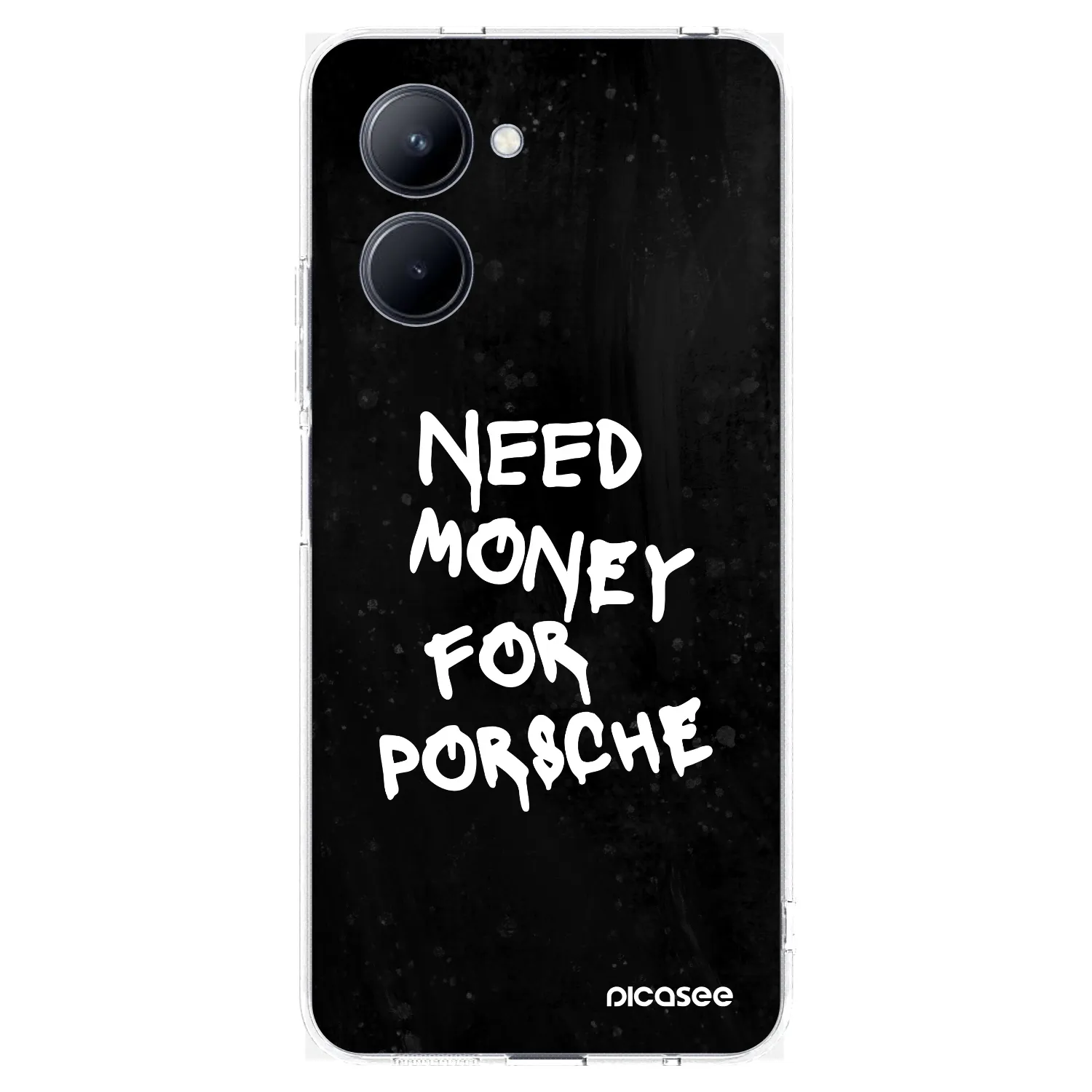 Picasee silikónový prehľadný obal pre Realme C33 (2023) - Black Dollar