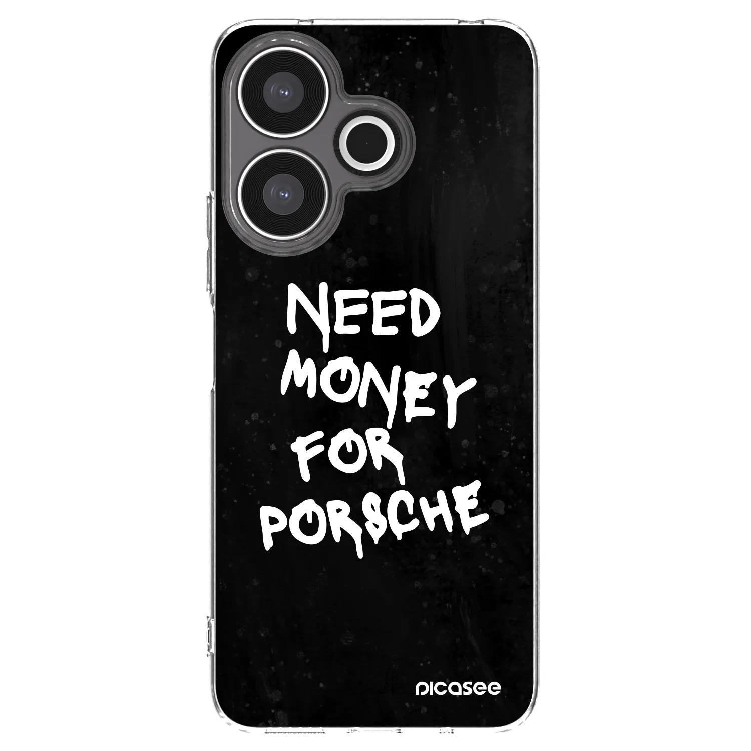 Picasee silikónový prehľadný obal pre Xiaomi Redmi 13 4G - Black Dollar