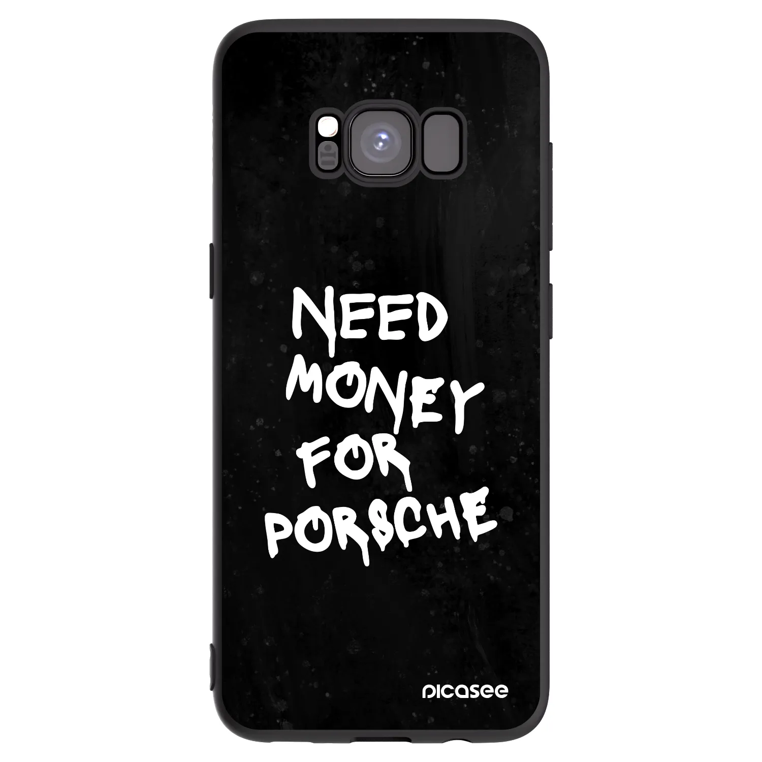 Picasee silikónový čierny obal pre Samsung Galaxy S8 G950F - Black Dollar