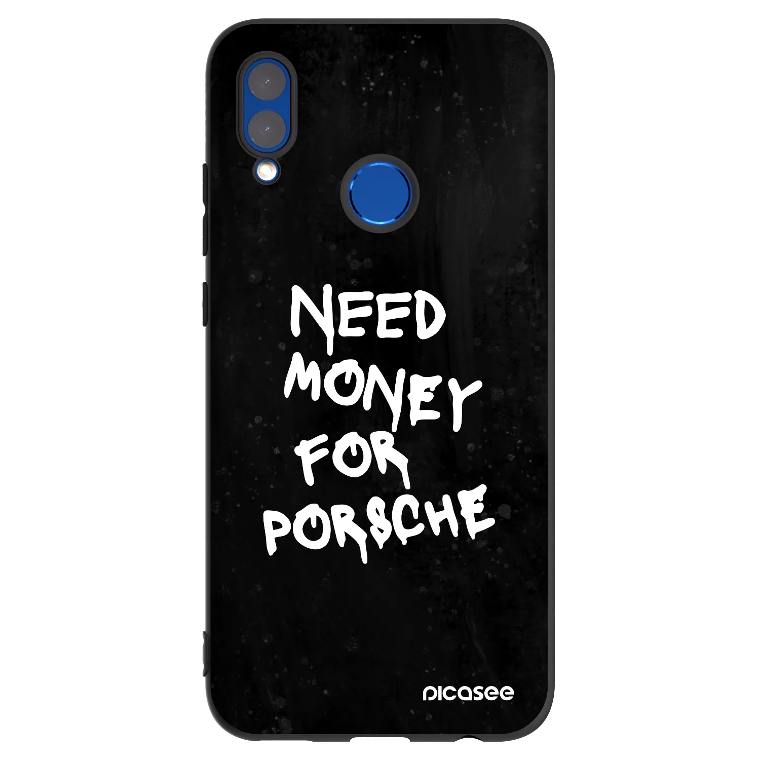 Picasee silikónový čierny obal pre Honor 10 Lite - Black Dollar