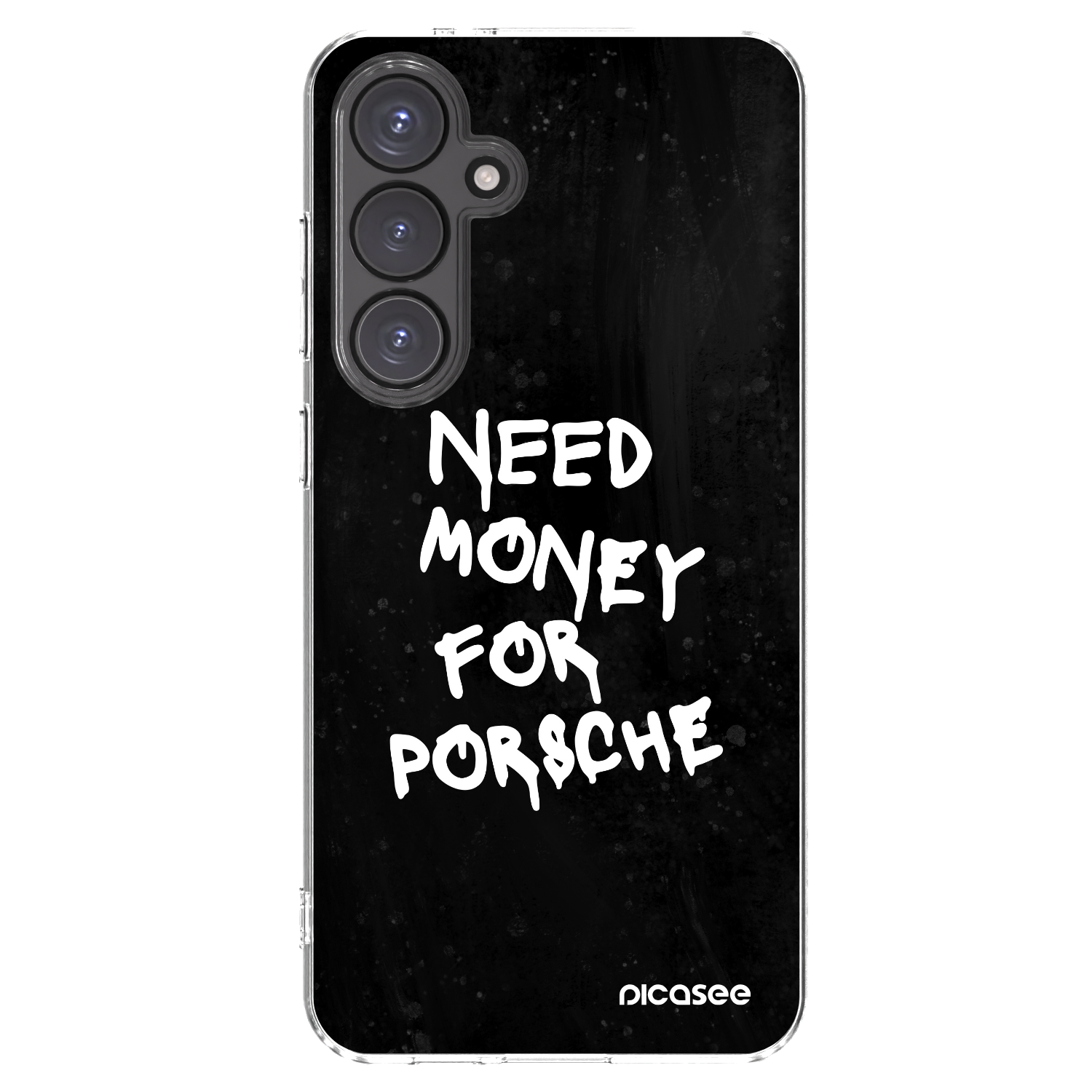 Picasee silikónový prehľadný obal pre Samsung Galaxy S24 FE S721B - Black Dollar