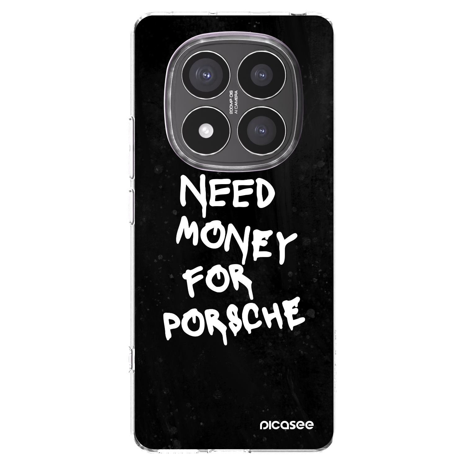 Picasee silikónový prehľadný obal pre Xiaomi Redmi Note 14 Pro+ 5G - Black Dollar