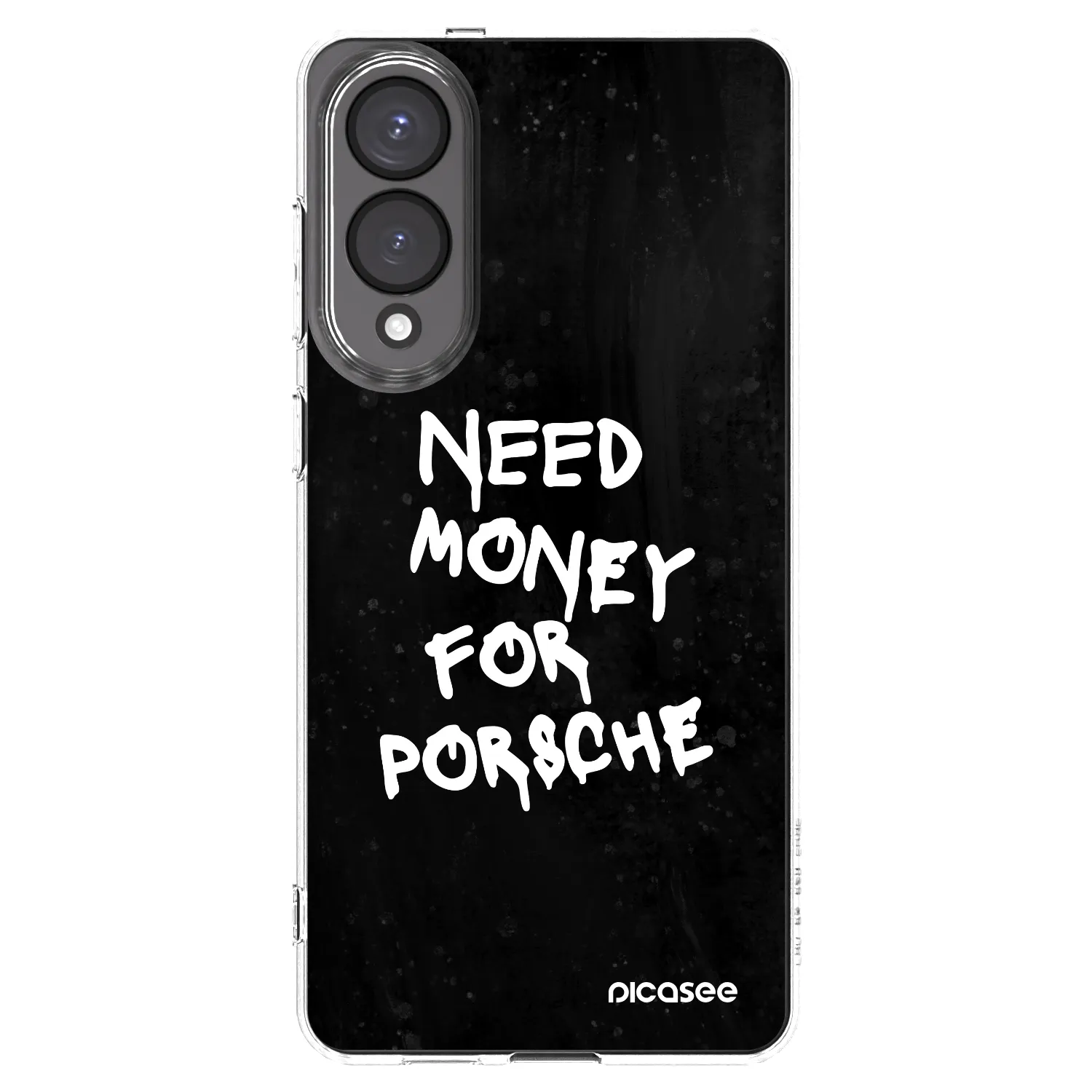 Picasee silikónový prehľadný obal pre Samsung Galaxy S25 Edge 5G - Black Dollar
