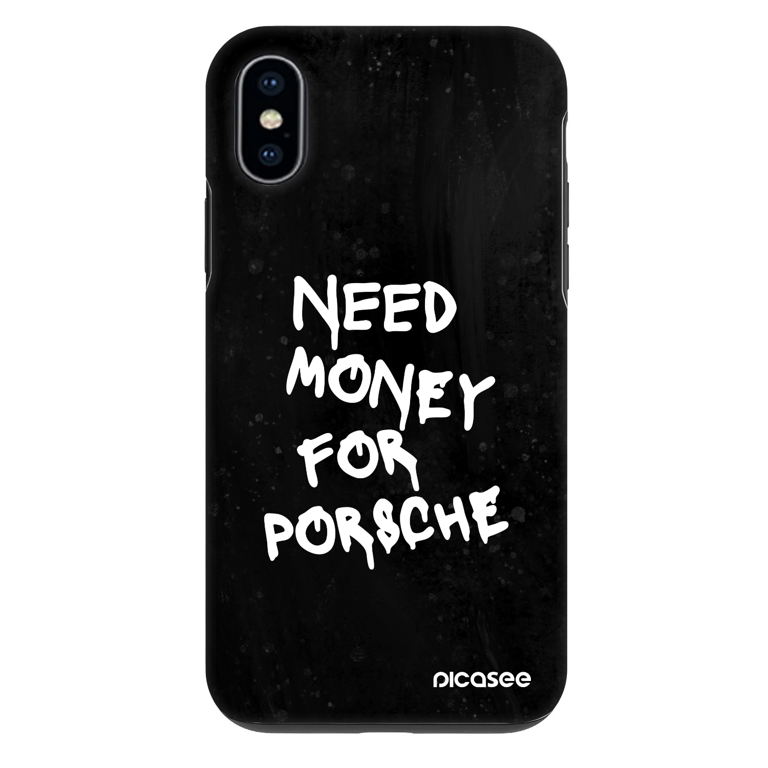Picasee Fashion Case pre Apple iPhone X/XS - Black Dollar