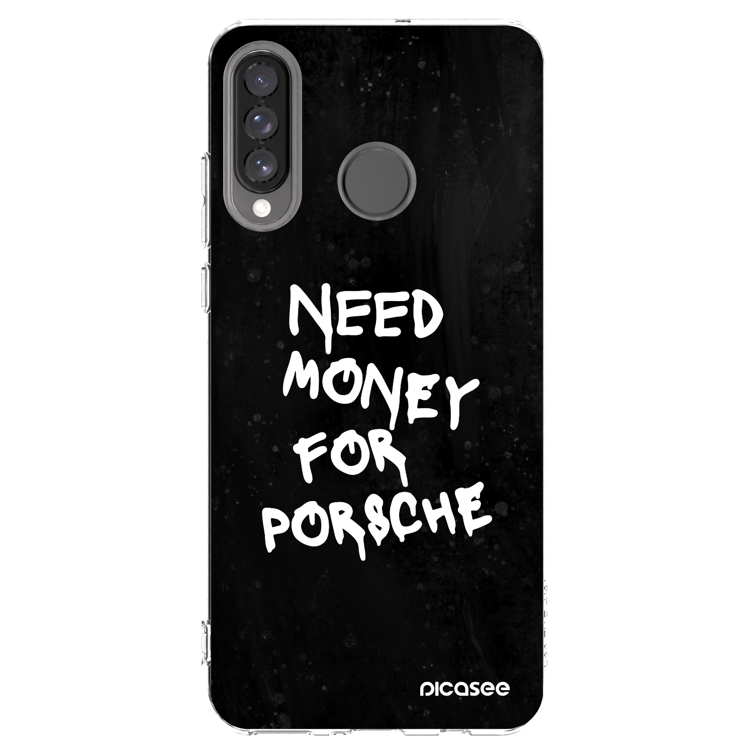 Picasee silikónový prehľadný obal pre Huawei P30 Lite - Black Dollar