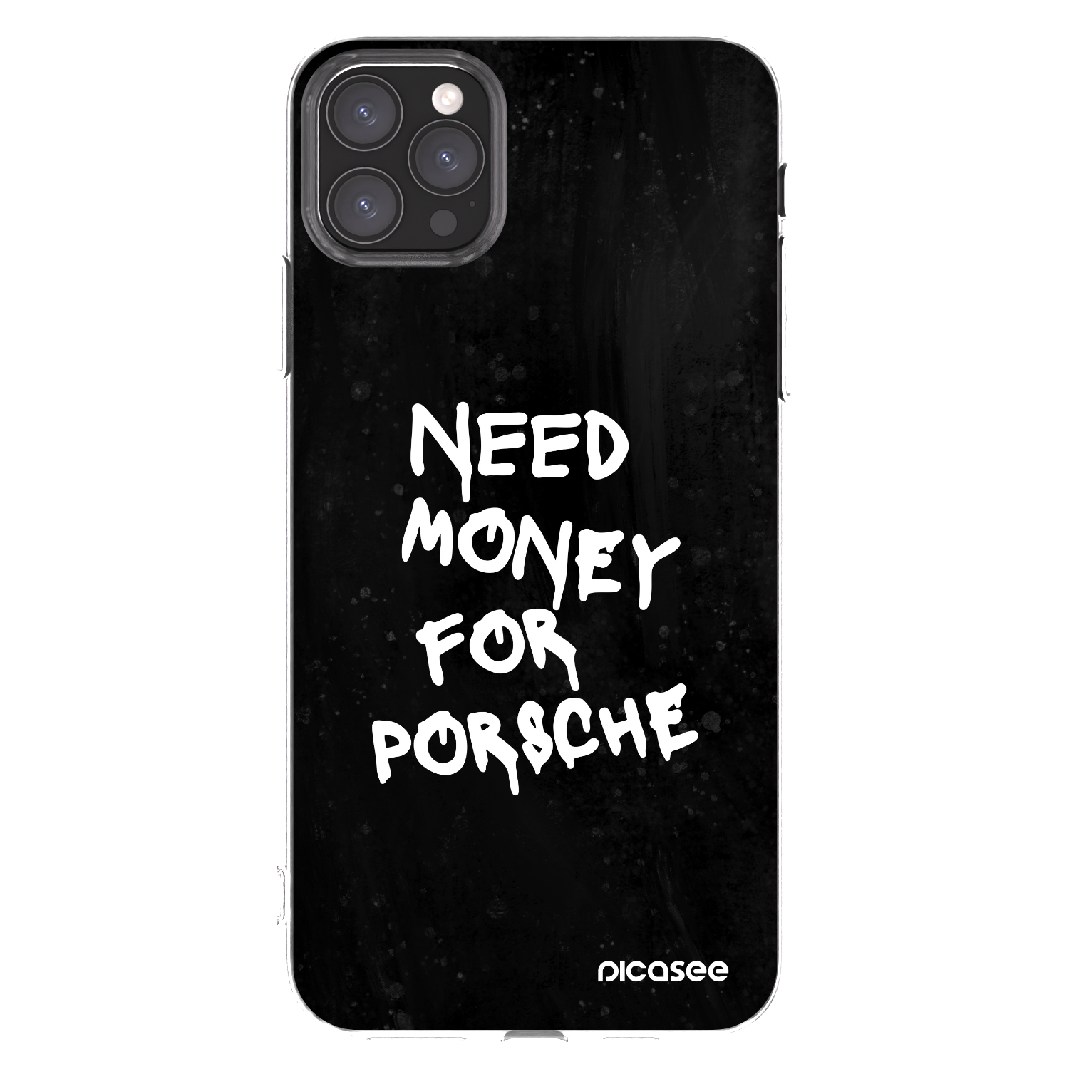 Picasee silikónový prehľadný obal pre Apple iPhone 11 Pro Max - Black Dollar