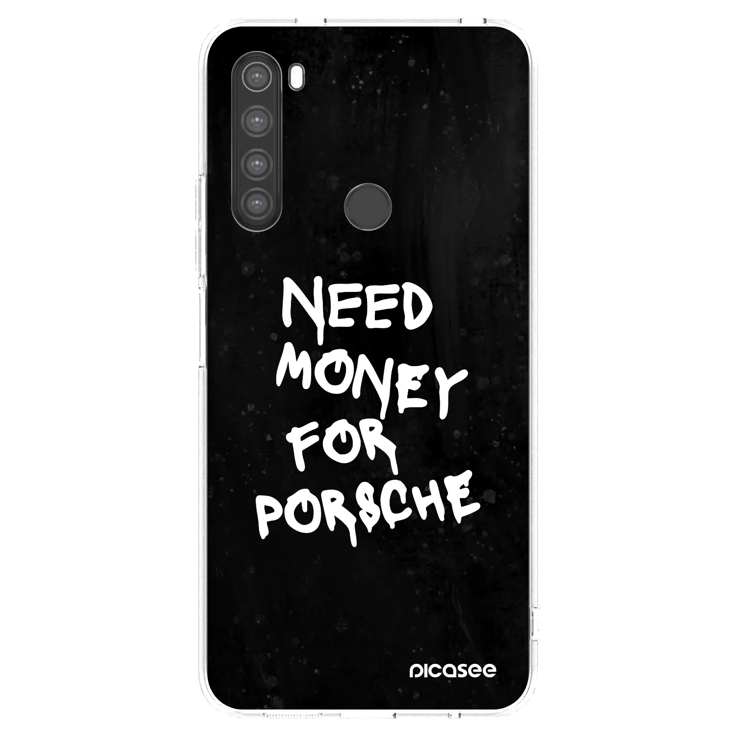 Picasee silikónový prehľadný obal pre Xiaomi Redmi Note 8 - Black Dollar