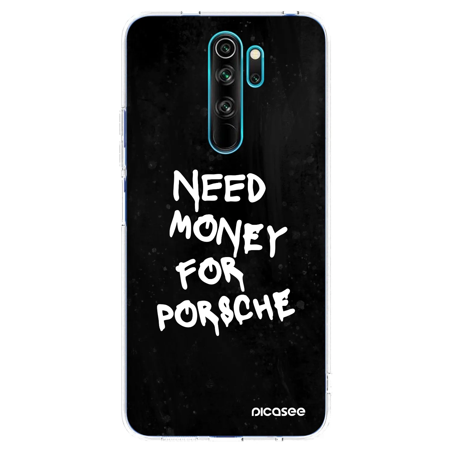 Picasee silikónový prehľadný obal pre Xiaomi Redmi Note 8 Pro - Black Dollar
