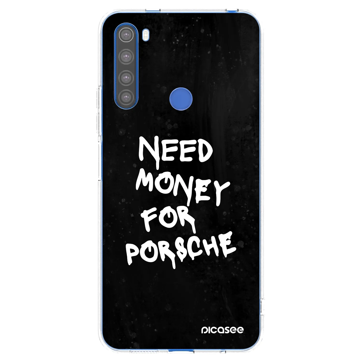Picasee silikónový prehľadný obal pre Xiaomi Redmi Note 8T - Black Dollar