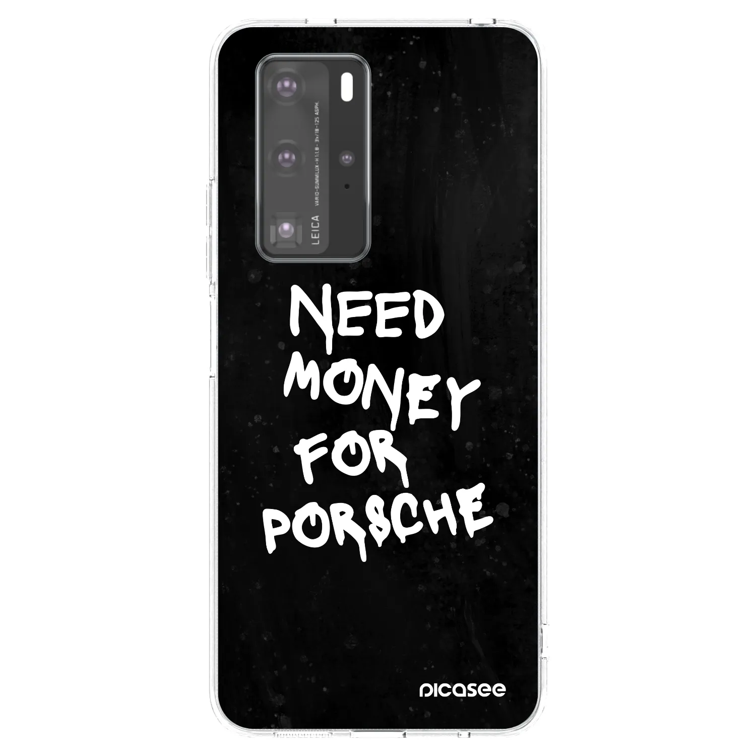 Picasee silikónový prehľadný obal pre Huawei P40 Pro - Black Dollar