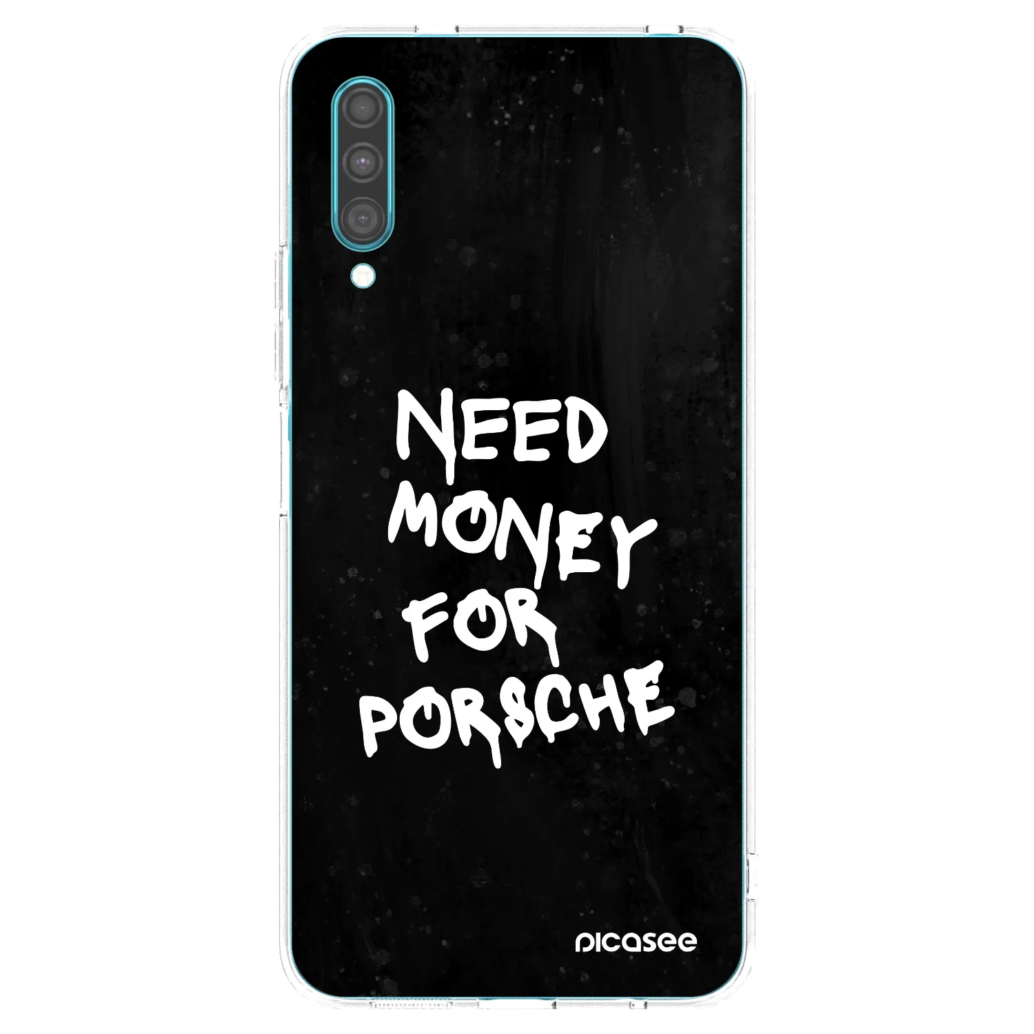 Picasee silikónový prehľadný obal pre Samsung Galaxy A30s A307F - Black Dollar