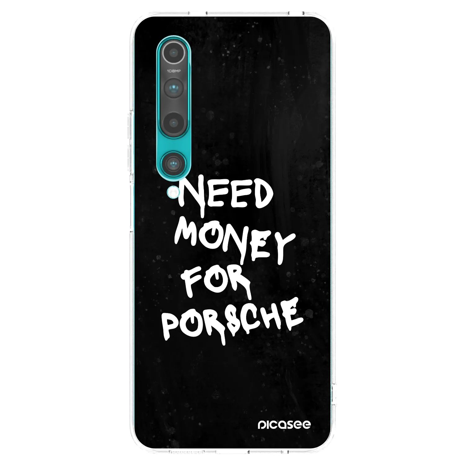 Picasee silikónový prehľadný obal pre Xiaomi Mi 10 - Black Dollar
