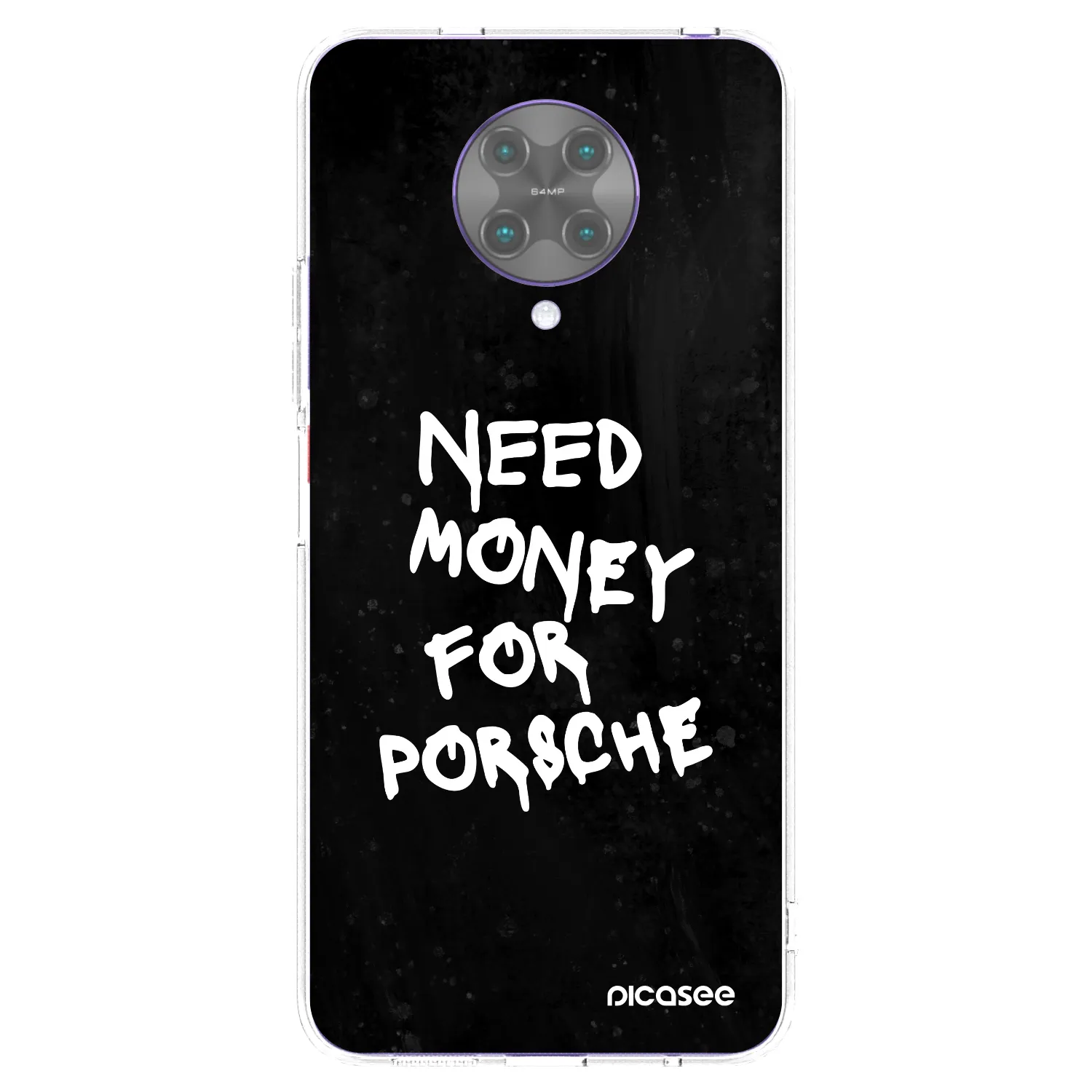 Picasee silikónový prehľadný obal pre Xiaomi Poco F2 Pro - Black Dollar