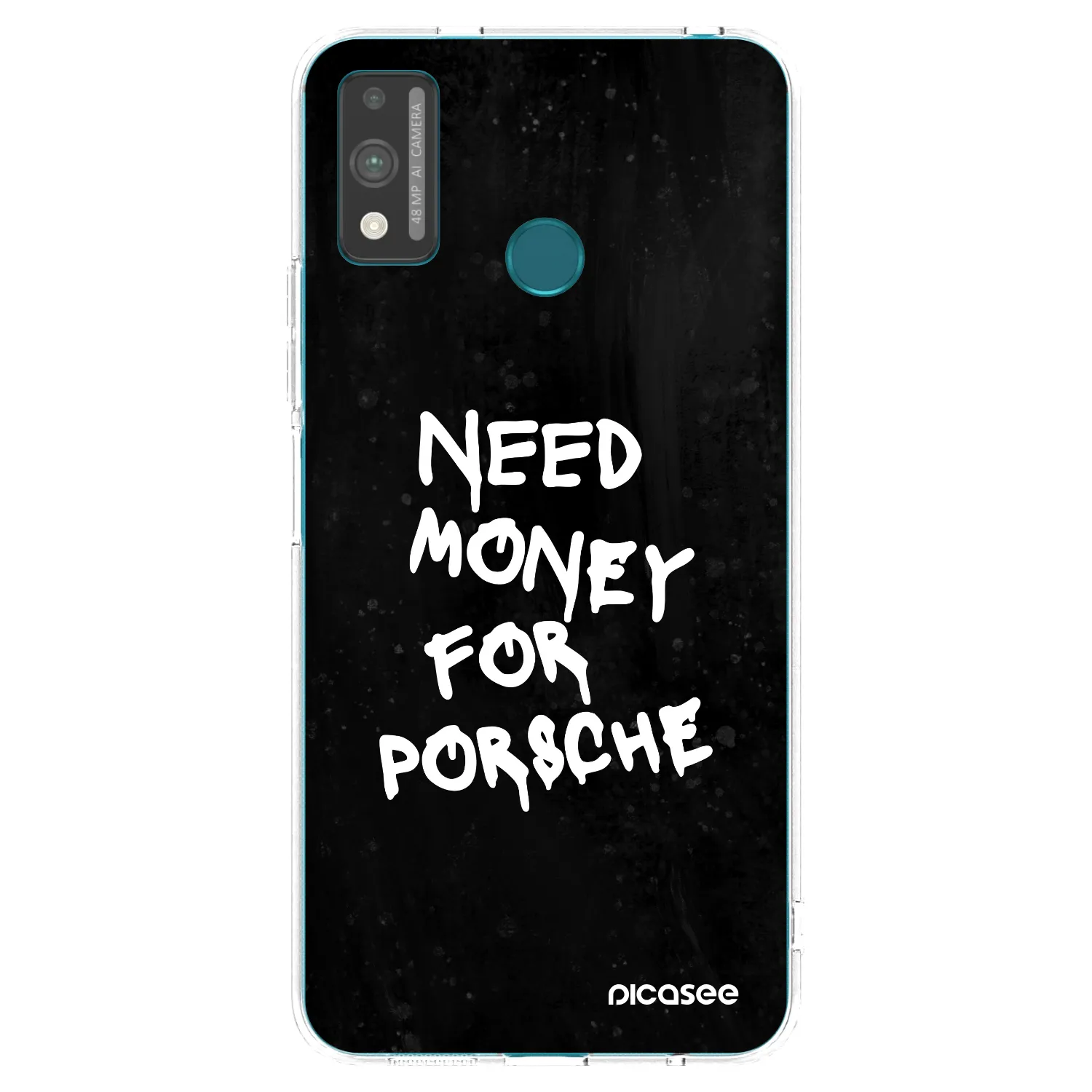 Picasee silikónový prehľadný obal pre Honor 9X Lite - Black Dollar