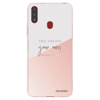 Picasee silikónový prehľadný obal pre Samsung Galaxy A20s - Vytvor si svoju vlastnú príležitosť