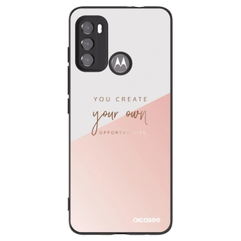 Picasee silikónový čierny obal pre Motorola Moto G60 - Vytvor si svoju vlastnú príležitosť