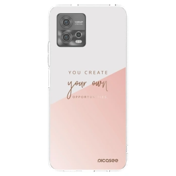 Picasee silikónový prehľadný obal pre Motorola Moto G72 - Vytvor si svoju vlastnú príležitosť