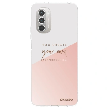 Picasee silikónový prehľadný obal pre Motorola Moto G51 - Vytvor si svoju vlastnú príležitosť