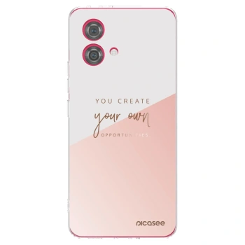 Picasee silikónový prehľadný obal pre Motorola Moto G84 5G - Vytvor si svoju vlastnú príležitosť