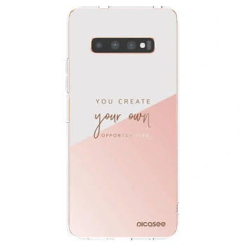 Picasee silikónový prehľadný obal pre Samsung Galaxy S10 Plus G975 - Vytvor si svoju vlastnú príležitosť