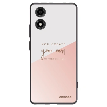 Picasee silikónový čierny obal pre Motorola Moto E14 - Vytvor si svoju vlastnú príležitosť