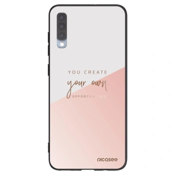Picasee silikónový čierny obal pre Samsung Galaxy A70 A705F - Vytvor si svoju vlastnú príležitosť