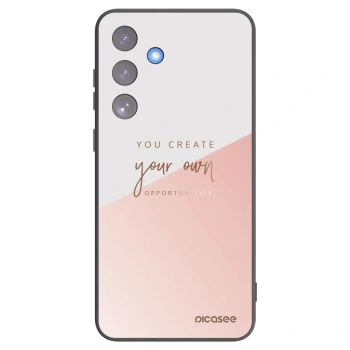 Picasee silikónový čierny obal pre Samsung Galaxy S25 FE 5G - Vytvor si svoju vlastnú príležitosť