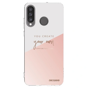 Picasee silikónový prehľadný obal pre Huawei P30 Lite - Vytvor si svoju vlastnú príležitosť