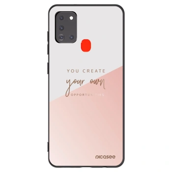 Picasee silikónový čierny obal pre Samsung Galaxy A21s - Vytvor si svoju vlastnú príležitosť