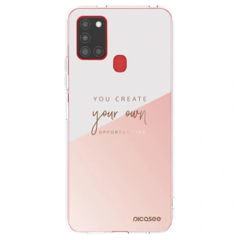 Picasee silikónový prehľadný obal pre Samsung Galaxy A21s - Vytvor si svoju vlastnú príležitosť