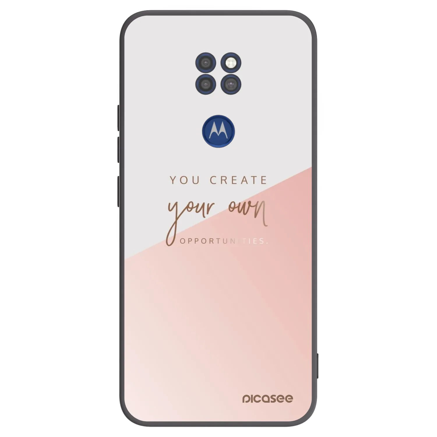 Picasee silikónový čierny obal pre Motorola Moto G9 Play - Vytvor si svoju vlastnú príležitosť