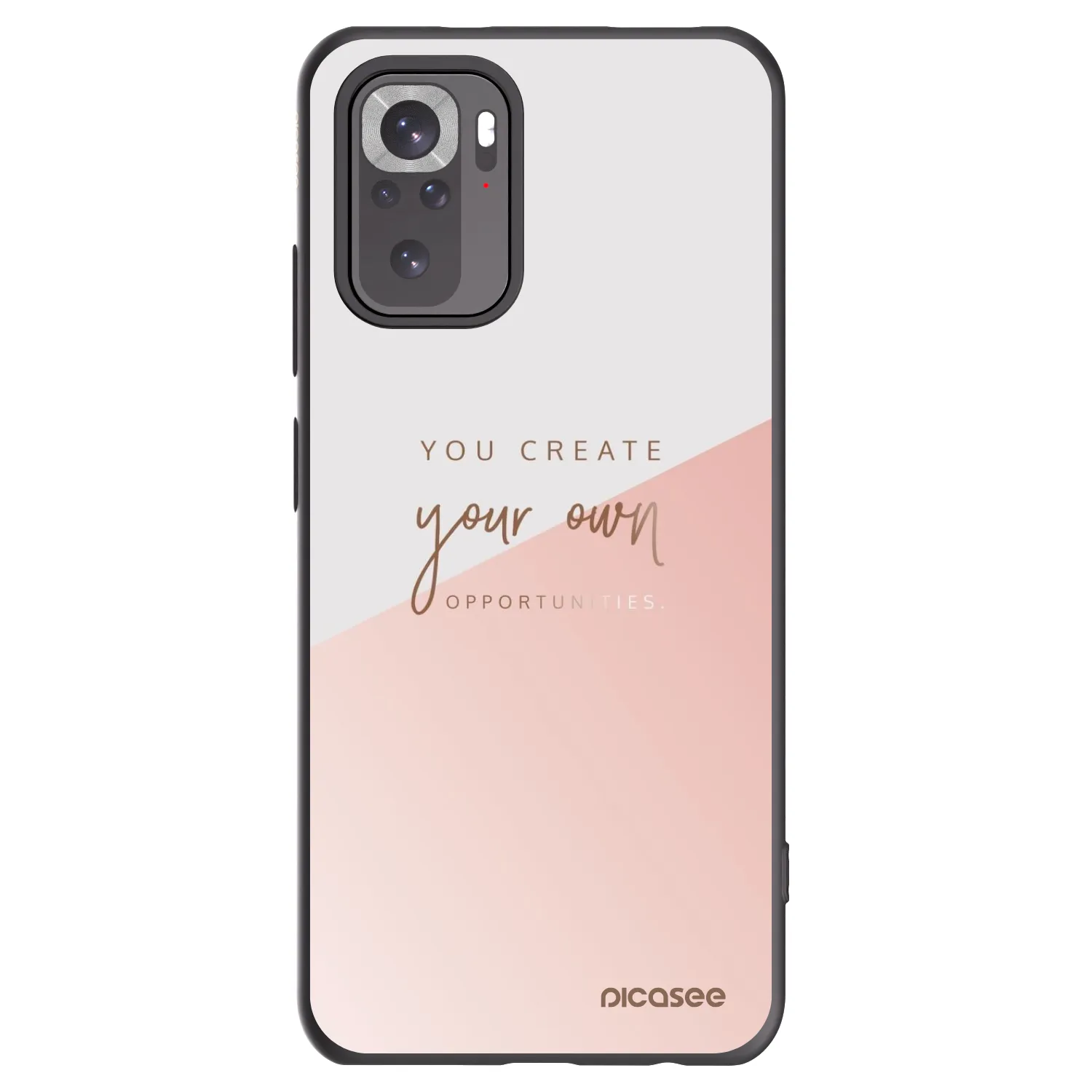 Picasee silikónový čierny obal pre Xiaomi Redmi Note 10 - Vytvor si svoju vlastnú príležitosť