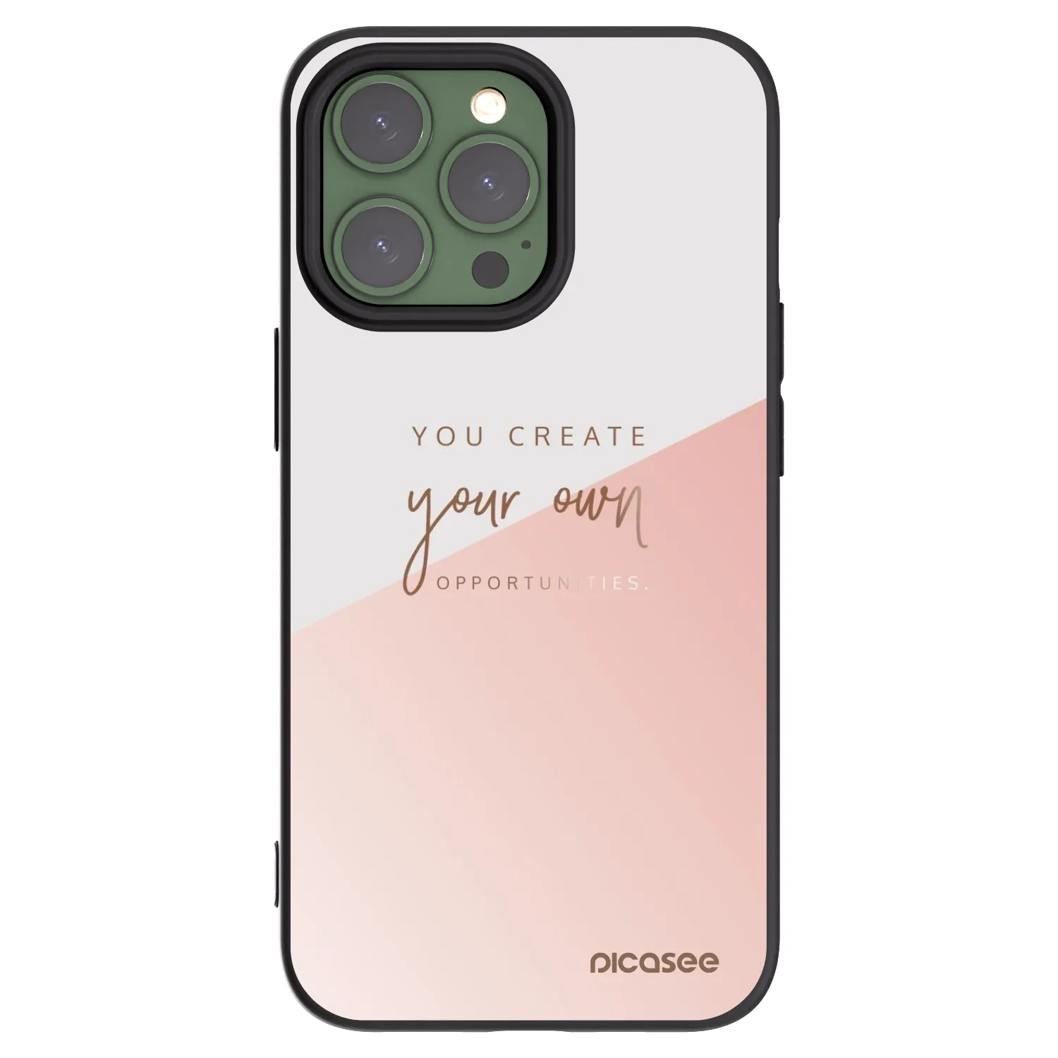 Picasee silikónový čierny obal pre Apple iPhone 13 Pro - Vytvor si svoju vlastnú príležitosť