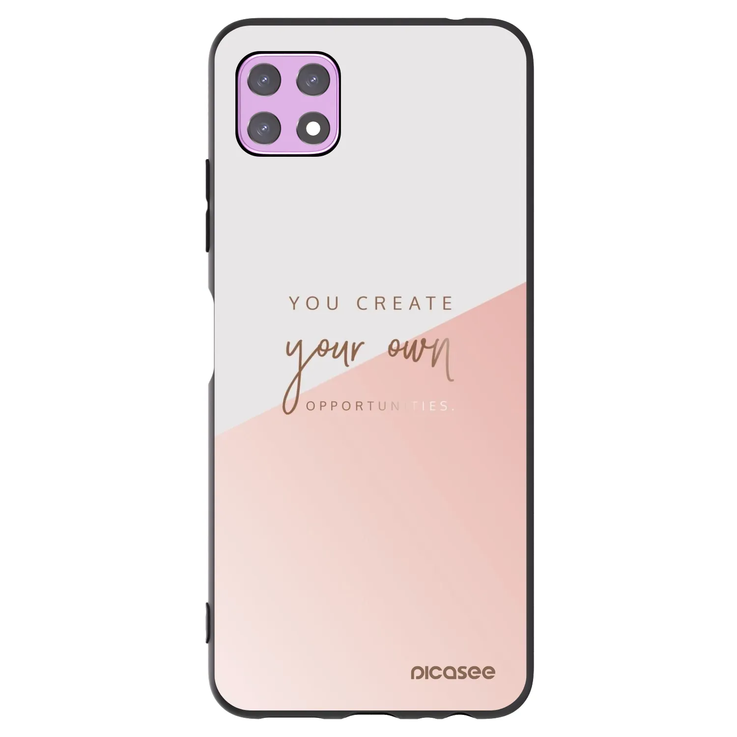 Picasee silikónový čierny obal pre Samsung Galaxy A22 A226B 5G - Vytvor si svoju vlastnú príležitosť