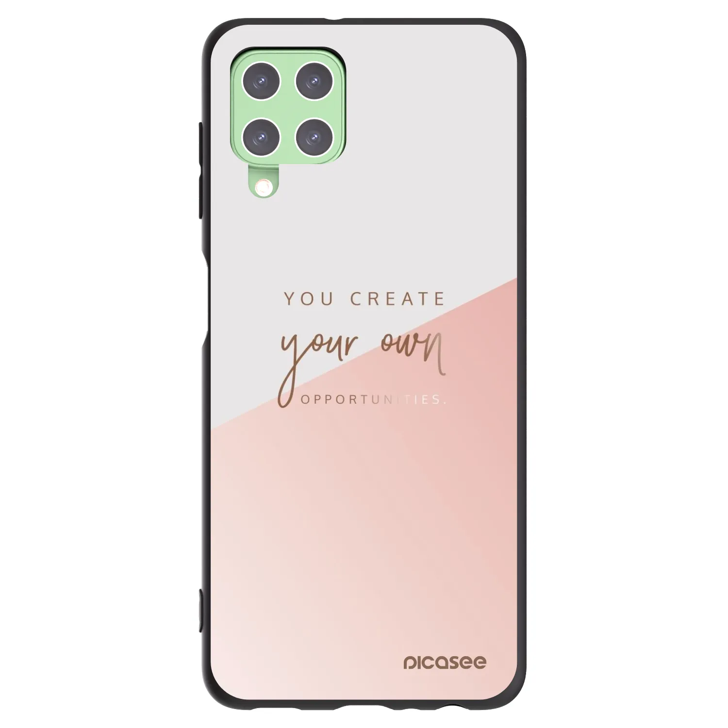 Picasee silikónový čierny obal pre Samsung Galaxy A22 A225F 4G - Vytvor si svoju vlastnú príležitosť