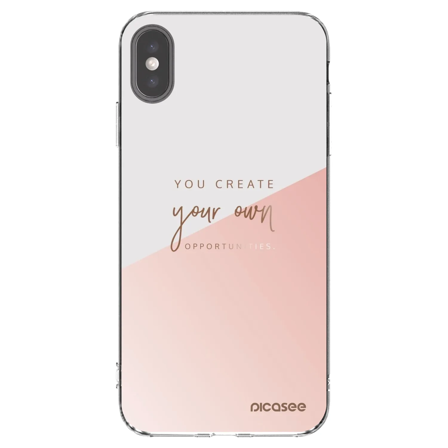 Picasee silikónový prehľadný obal pre Apple iPhone XS Max - Vytvor si svoju vlastnú príležitosť